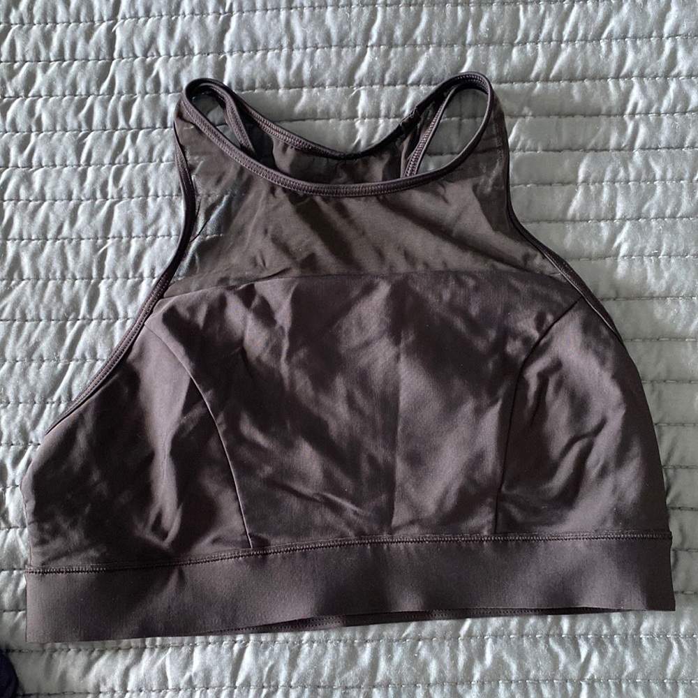 Lululemon Black halter (with mesh) swimsuit top size 8?